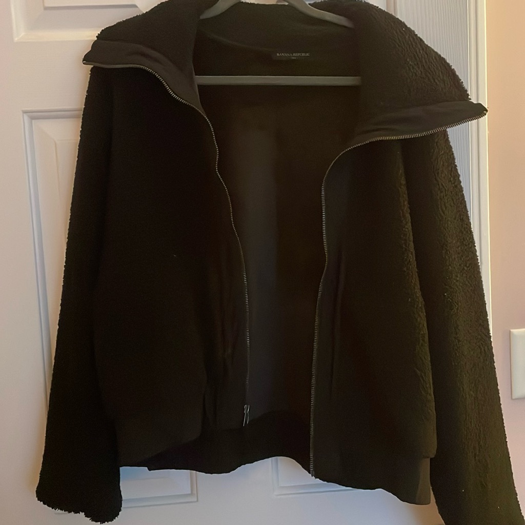 Cozy Sherpa/ Velour Bomber Style Fleece Jacketa Snuggly Hug Til Spring Comes!